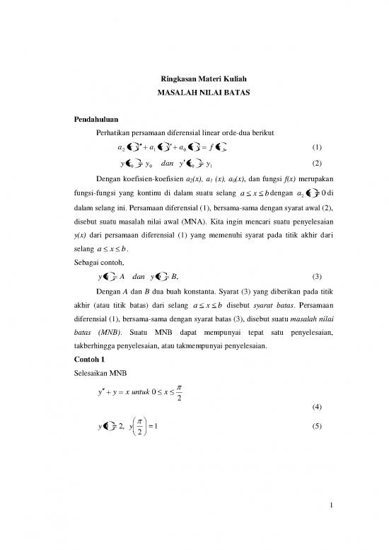 picture Persamaan Diferensial Pdf 8086 | Masalah Nilai Batas | Matematika